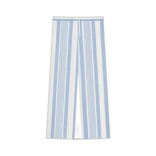 Striped Motif Drawstring Trousers