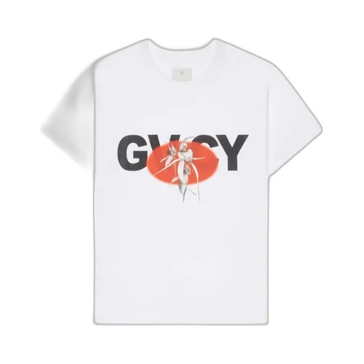 Gvcy And Flower Printed Crewneck T-Shirt
