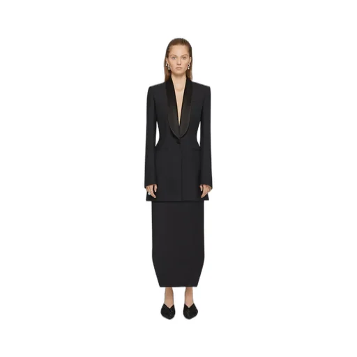 4G Pattern Draped Blazer