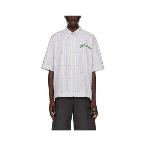 Logo Patch Collared Short-Sleeve Shirt