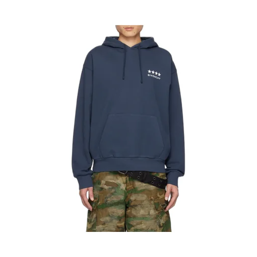 Logo Embroidered Drawstring Hoodie