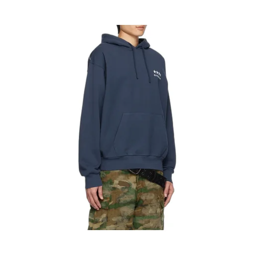 Logo Embroidered Drawstring Hoodie