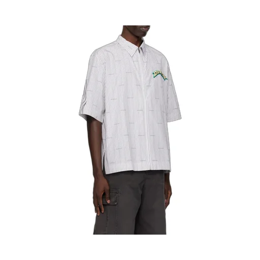 Logo Patch Collared Short-Sleeve Shirt