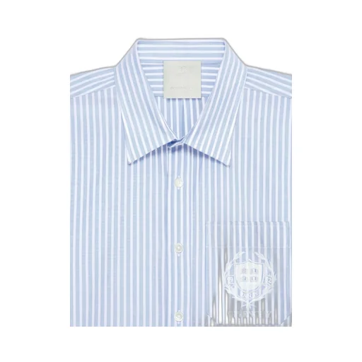 Logo Embroidered Striped Shirt