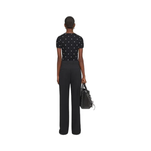 Double Layered Slim Fit T-Shirt In 4G Tulle