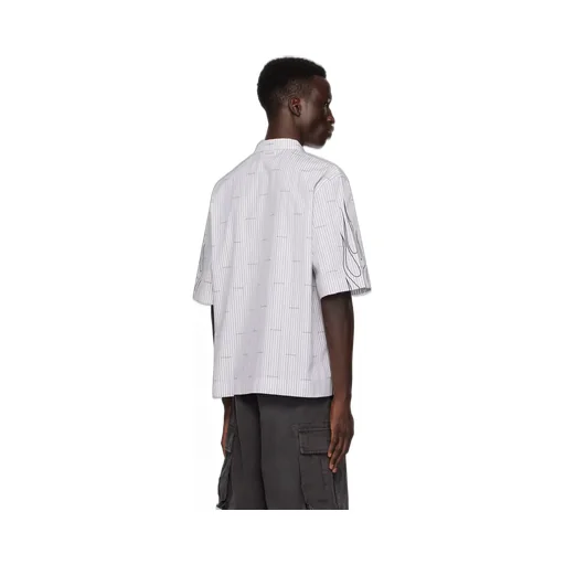 Logo Patch Collared Short-Sleeve Shirt
