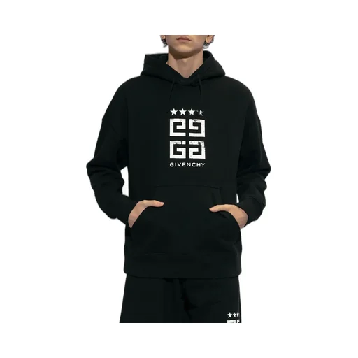 Logo Printed Drawstring Hoodie