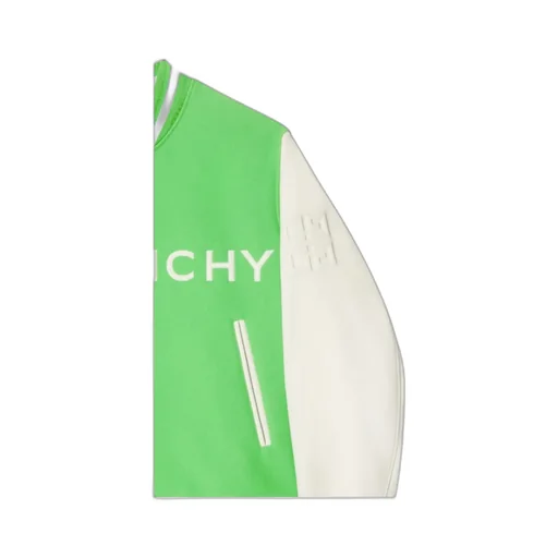 Logo Patch Button-Up Varsity Jacket