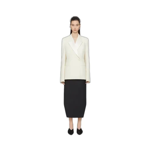 Asymmetric Tailored Pencil Skirt