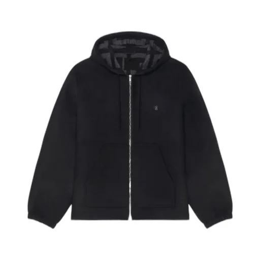 4G Pattern Zipped Hoodie