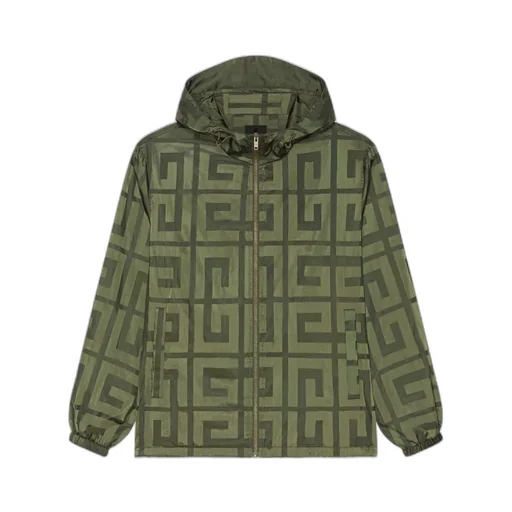 4G Pattern Hooded Windbreaker