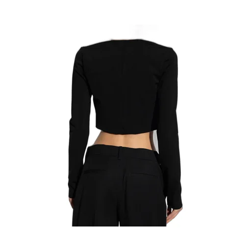 Long-Sleeve Cropped Top
