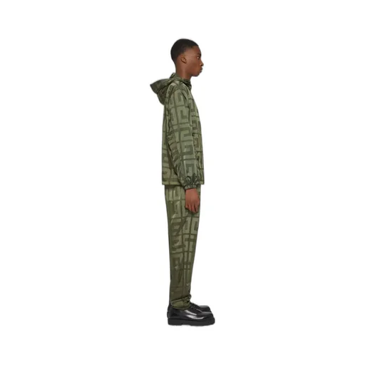 4G Pattern Hooded Windbreaker