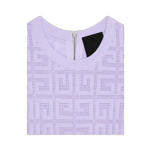 Cropped Sweater In 4G Jacquard
