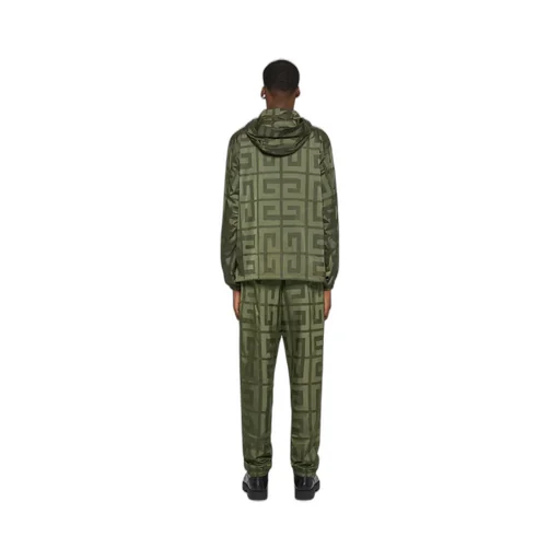 4G Pattern Hooded Windbreaker