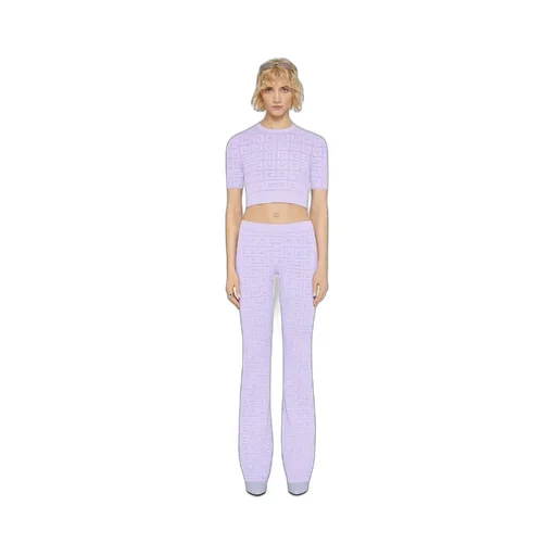 Cropped Sweater In 4G Jacquard