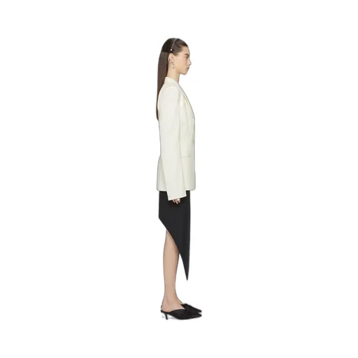 Asymmetric Tailored Pencil Skirt