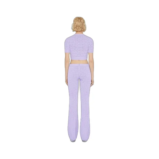 Cropped Sweater In 4G Jacquard