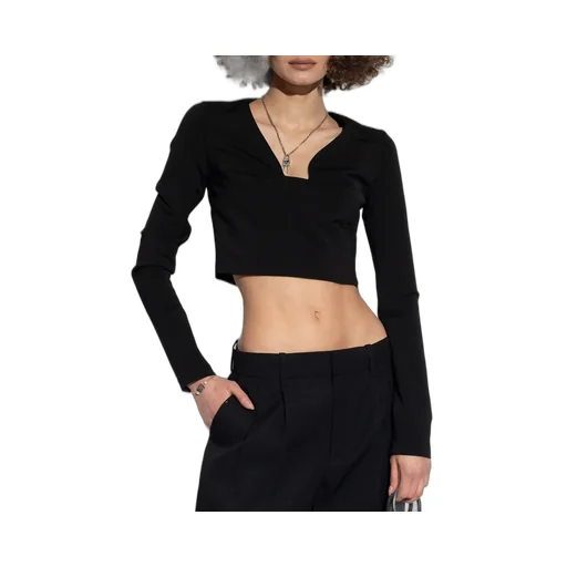 Long-Sleeve Cropped Top