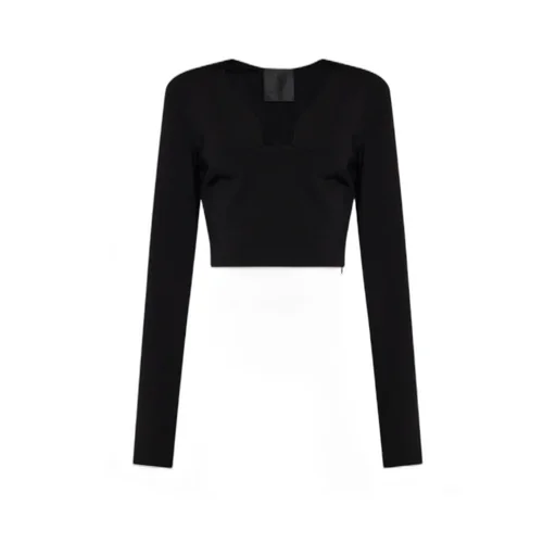 Long-Sleeve Cropped Top