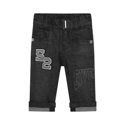 Kids Logo-Patch Straight-Leg Denim Jeans
