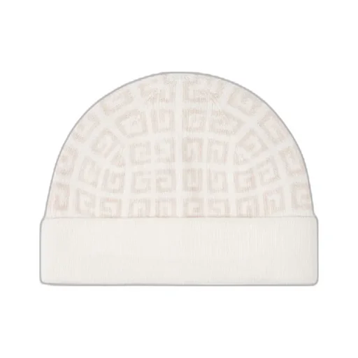 All-Over Logo Embroidered Knitted Beanie