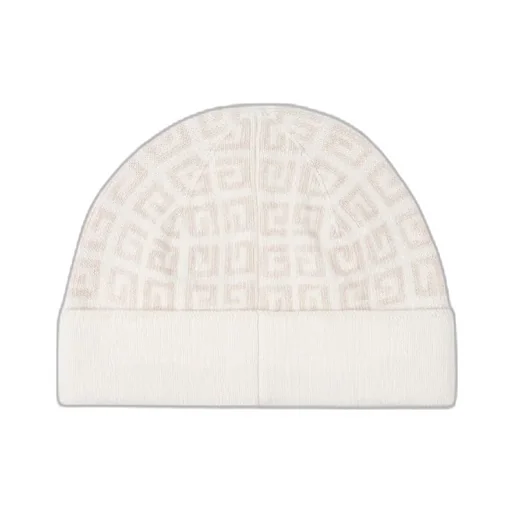 All-Over Logo Embroidered Knitted Beanie