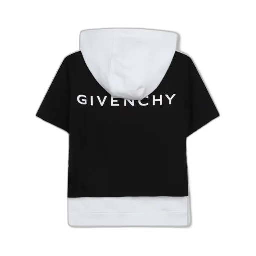 Logo Printed Layered Hoodie