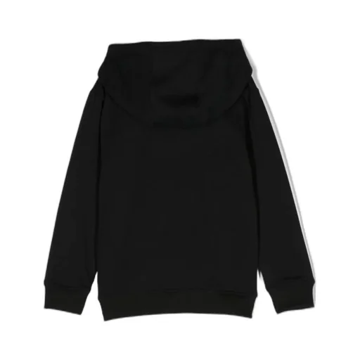Logo Flocked Drawstring Hoodie