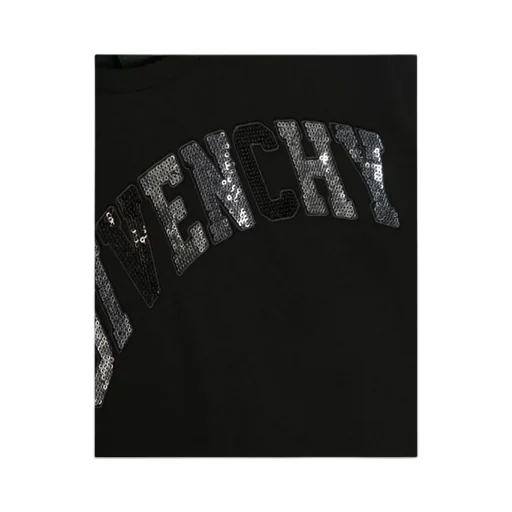 Sequin Logo Long-Sleeved T-Shirt