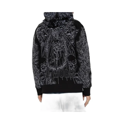 Graphic Pattern Printed Hoodie