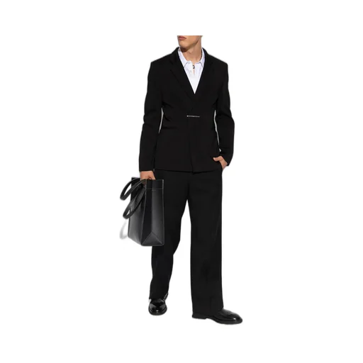 Single-Breasted Long-Sleeved Blazer