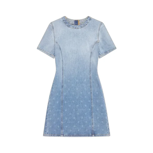 Ombré-Effect Denim Minidress