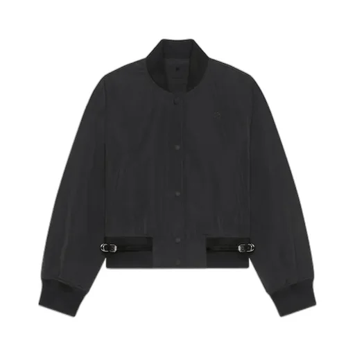 Buckle Detailed Button-Up Jacket