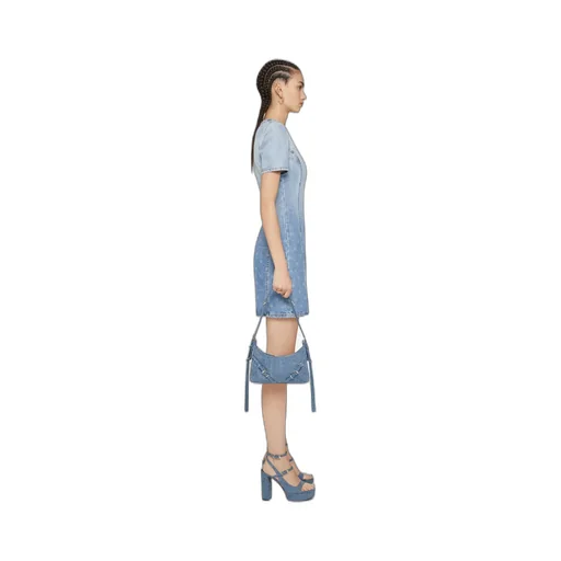 Ombré-Effect Denim Minidress