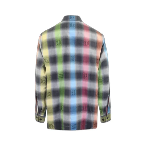 Checked Button-Up Shirt