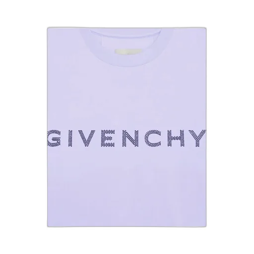 Slim Fit T-Shirt In Cotton With Givenchy Rhinestones