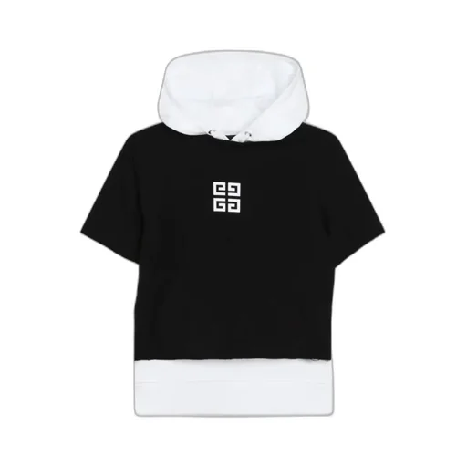 Logo Printed Layered Hoodie