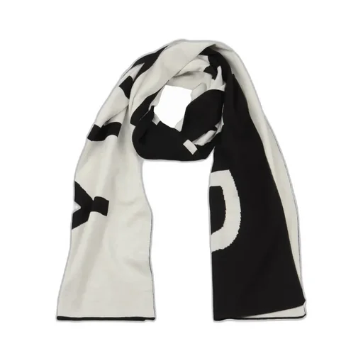 Logo Inlaid Knitted Scarf