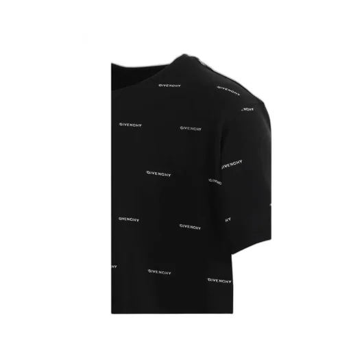 Allover Logo Printed Crewneck T-Shirt