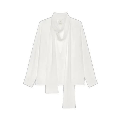 Blouse With Long Removable Lavalliere