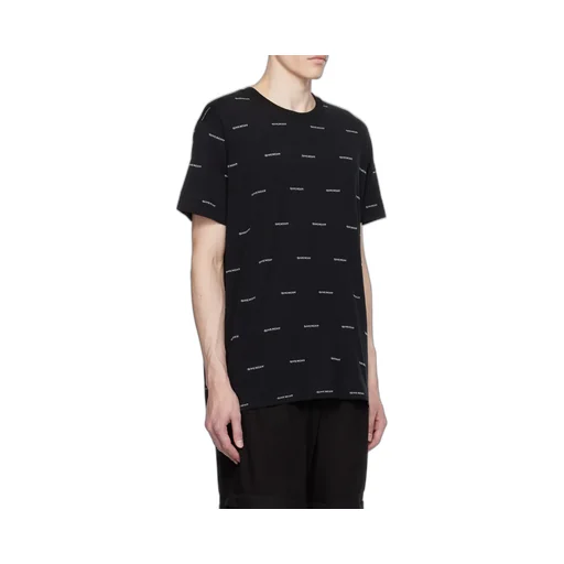 Allover Logo Printed Crewneck T-Shirt
