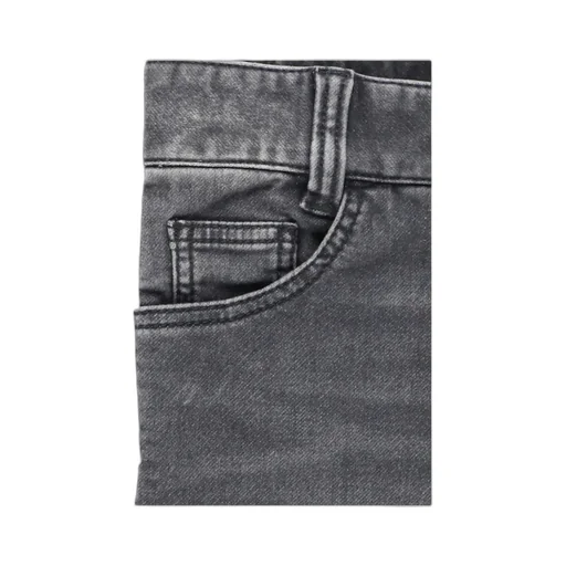 Logo-Patch Knee-Length Denim Shorts