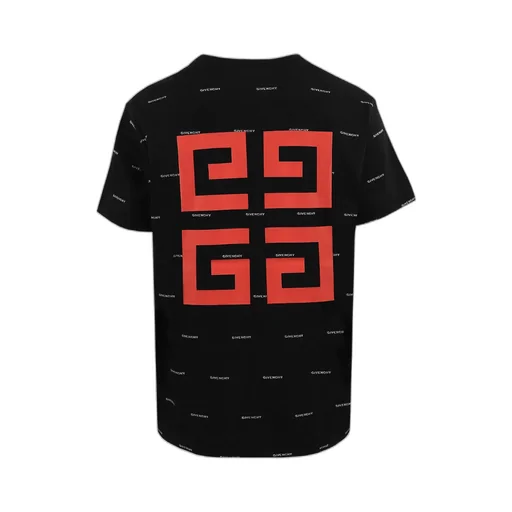 Allover Logo Printed Crewneck T-Shirt