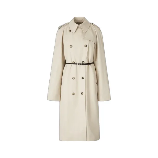 Belted Double-Breasted Trench Coat