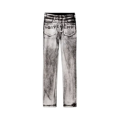 Straight Fit Painted Denim Jeans
