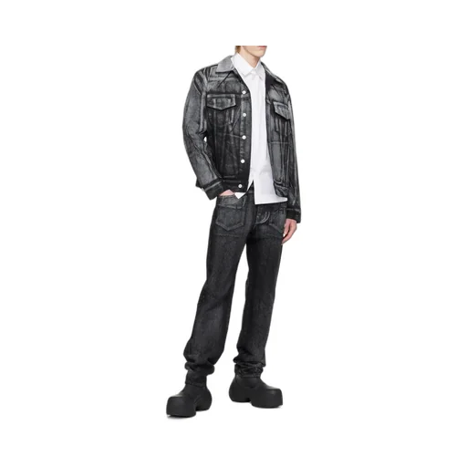 Straight Fit Painted Denim Jeans