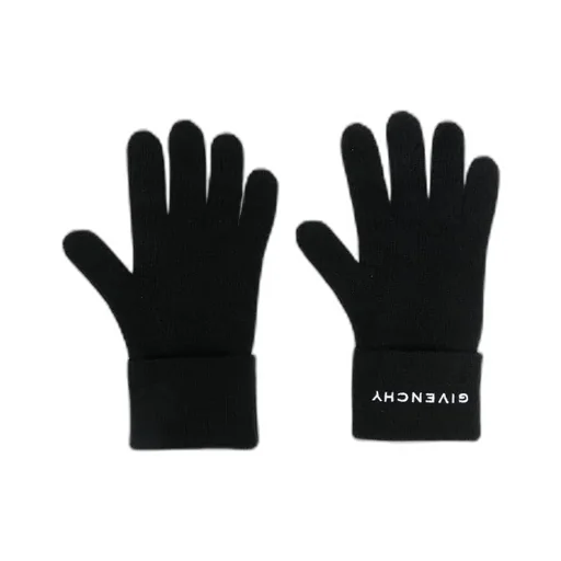 Inlaid Knitted Logo Gloves