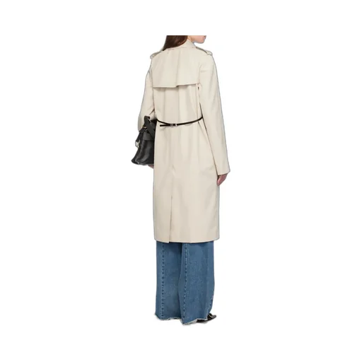 Belted Double-Breasted Trench Coat