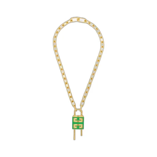 Lock Necklace With 4G Padlock In Metal